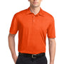 Sport-Tek Mens Heather Contender Moisture Wicking Short Sleeve Polo Shirt - Heather Deep Orange