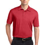 Sport-Tek Mens Heather Contender Moisture Wicking Short Sleeve Polo Shirt - Heather True Scarlet Red