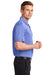 Sport-Tek ST660 Mens Heather Contender Moisture Wicking Short Sleeve Polo Shirt Royal Blue Side