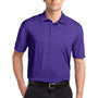 Sport-Tek Mens Heather Contender Moisture Wicking Short Sleeve Polo Shirt - Heather Varsity Purple