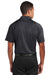 Sport-Tek ST665 Mens Heather Contender Moisture Wicking Short Sleeve Polo Shirt Graphite Grey/Black Back