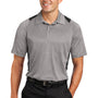 Sport-Tek Mens Heather Contender Moisture Wicking Short Sleeve Polo Shirt - Heather Vintage Grey/Black