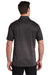 Sport-Tek ST671 Mens Ombre Heather Moisture Wicking Short Sleeve Polo Shirt Iron Grey/Black Back