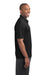 Sport-Tek ST680 Mens Micro-Mesh Moisture Wicking Short Sleeve Polo Shirt Black Side