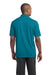Sport-Tek ST680 Mens Micro-Mesh Moisture Wicking Short Sleeve Polo Shirt Blue Wake Back