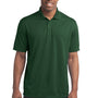 Sport-Tek Mens Micro-Mesh Moisture Wicking Short Sleeve Polo Shirt - Forest Green