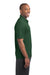 Sport-Tek ST680 Mens Micro-Mesh Moisture Wicking Short Sleeve Polo Shirt Forest Green Side