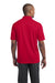 Sport-Tek ST680 Mens Micro-Mesh Moisture Wicking Short Sleeve Polo Shirt Red Back