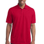 Sport-Tek Mens Micro-Mesh Moisture Wicking Short Sleeve Polo Shirt - True Red