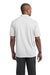 Sport-Tek ST680 Mens Micro-Mesh Moisture Wicking Short Sleeve Polo Shirt White Back