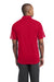 Sport-Tek ST685 Mens Micro-Mesh Moisture Wicking Short Sleeve Polo Shirt Red Back