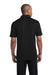 Sport-Tek ST690 Mens Active Mesh Moisture Wicking Short Sleeve Polo Shirt Black Back