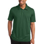 Sport-Tek Mens Active Mesh Moisture Wicking Short Sleeve Polo Shirt - Forest Green