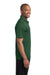 Sport-Tek ST690 Mens Active Mesh Moisture Wicking Short Sleeve Polo Shirt Forest Green Side