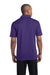 Sport-Tek ST690 Mens Active Mesh Moisture Wicking Short Sleeve Polo Shirt Purple Back