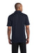 Sport-Tek ST690 Mens Active Mesh Moisture Wicking Short Sleeve Polo Shirt Navy Blue Back