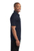 Sport-Tek ST690 Mens Active Mesh Moisture Wicking Short Sleeve Polo Shirt Navy Blue Side