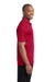 Sport-Tek ST690 Mens Active Mesh Moisture Wicking Short Sleeve Polo Shirt Red Side