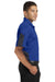 Sport-Tek ST695 Mens Active Mesh Moisture Wicking Short Sleeve Polo Shirt Royal Blue/Grey Side