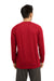 Sport-Tek ST700LS Mens Ultimate Performance Moisture Wicking Long Sleeve Crewneck T-Shirt Red Back
