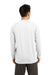 Sport-Tek ST700LS Mens Ultimate Performance Moisture Wicking Long Sleeve Crewneck T-Shirt White Back