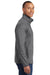 Sport-Tek ST853 Mens Sport-Wick Moisture Wicking Full Zip Jacket Heather Grey/Charcoal Grey Side