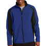 Sport-Tek Mens Water Resistant Full Zip Jacket - True Royal Blue/Black - Closeout