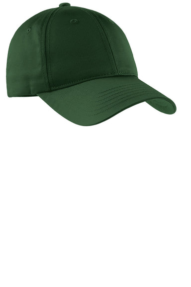 Sport-Tek STC10 Mens Dry Zone Moisture Wicking Adjustable Hat Forest Green Front