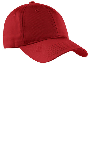 Sport-Tek STC10 Mens Dry Zone Moisture Wicking Adjustable Hat Red Front