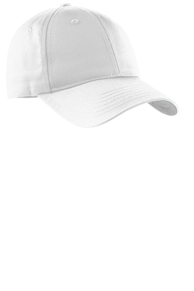 Sport-Tek STC10 Mens Dry Zone Moisture Wicking Adjustable Hat White Front