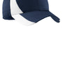 Sport-Tek Mens Dry Zone Moisture Wicking Adjustable Hat - True Navy Blue/White