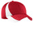 Sport-Tek STC11 Mens Dry Zone Moisture Wicking Adjustable Hat Red/White Front