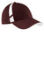 Sport-Tek STC12 Mens Dry Zone Moisture Wicking Adjustable Hat Maroon/White Front