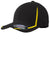 Sport-Tek STC16 Mens Moisture Wicking Stretch Fit Hat Black/Gold Front