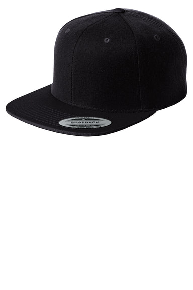 Sport-Tek STC19 Mens Adjustable Hat Black Front