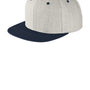 Sport-Tek Mens Adjustable Hat - Heather Grey/True Navy Blue