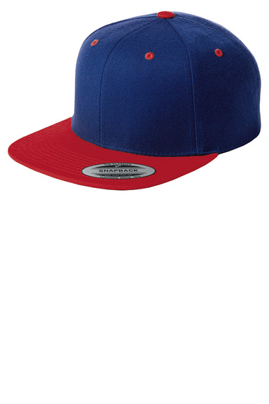 Sport-Tek STC19 Mens Adjustable Hat Royal Blue/Red Front