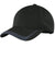Sport-Tek STC24 Mens Moisture Wicking Adjustable Hat Black/Grey Front
