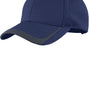 Sport-Tek Mens Moisture Wicking Adjustable Hat - True Navy Blue/Graphite Grey