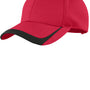 Sport-Tek Mens Moisture Wicking Adjustable Hat - True Red/Black