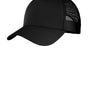 Sport-Tek Mens Adjustable Trucker Hat - Black