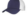 Sport-Tek Mens Adjustable Trucker Hat - True Navy Blue/White
