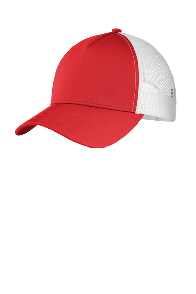 Sport-Tek STC36 Mens Adjustable Trucker Hat Red Front