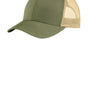 Sport-Tek Mens Adjustable Trucker Hat - Olive Green/Khaki
