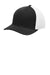 Sport-Tek STC40 Mens Stretch Fit Hat Black/White Front