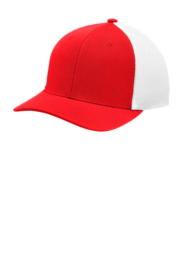 Sport-Tek STC40 Mens Stretch Fit Hat Red Front