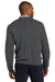 Port Authority SW285 Mens Long Sleeve V-Neck Sweater Heather Charcoal Grey Back