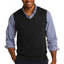 Port Authority Mens V-Neck Sweater Vest - Black