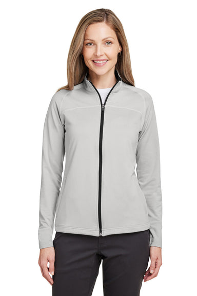Swannies Golf SWF400L Womens Cora Full Zip Jacket Glacier Grey Front