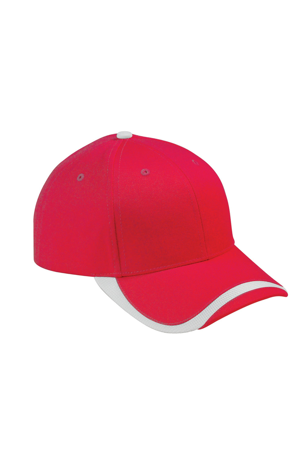 Big Accessories SWTB Mens Sport Wave Adjustable Hat Red Front